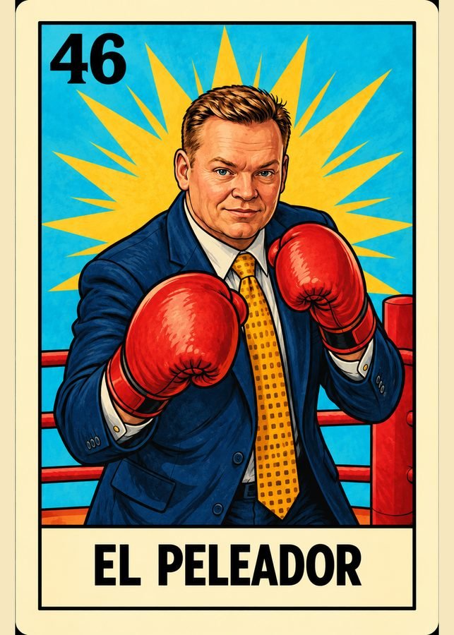 El Peleador lotería card